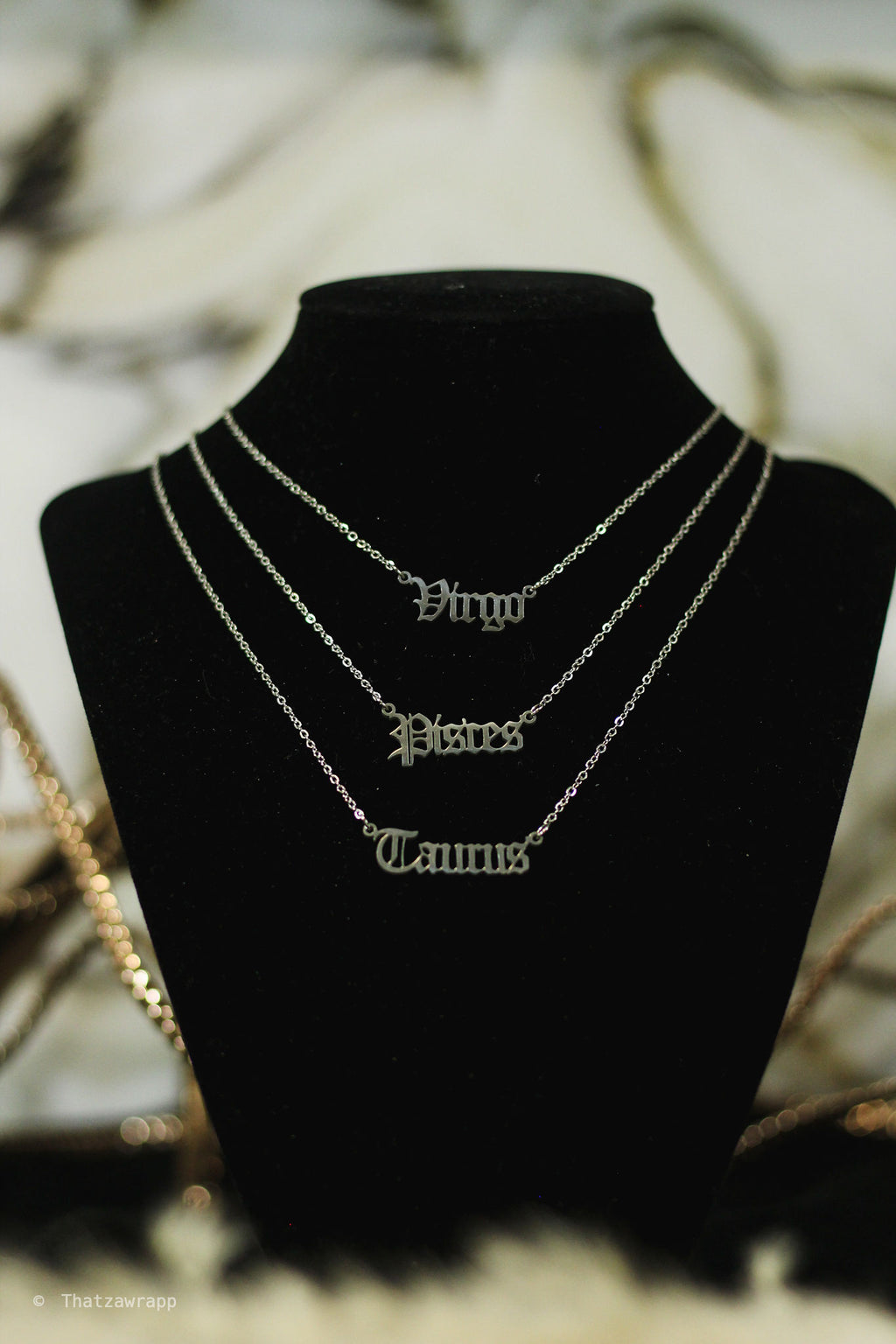 Silver Zodiac Necklaces