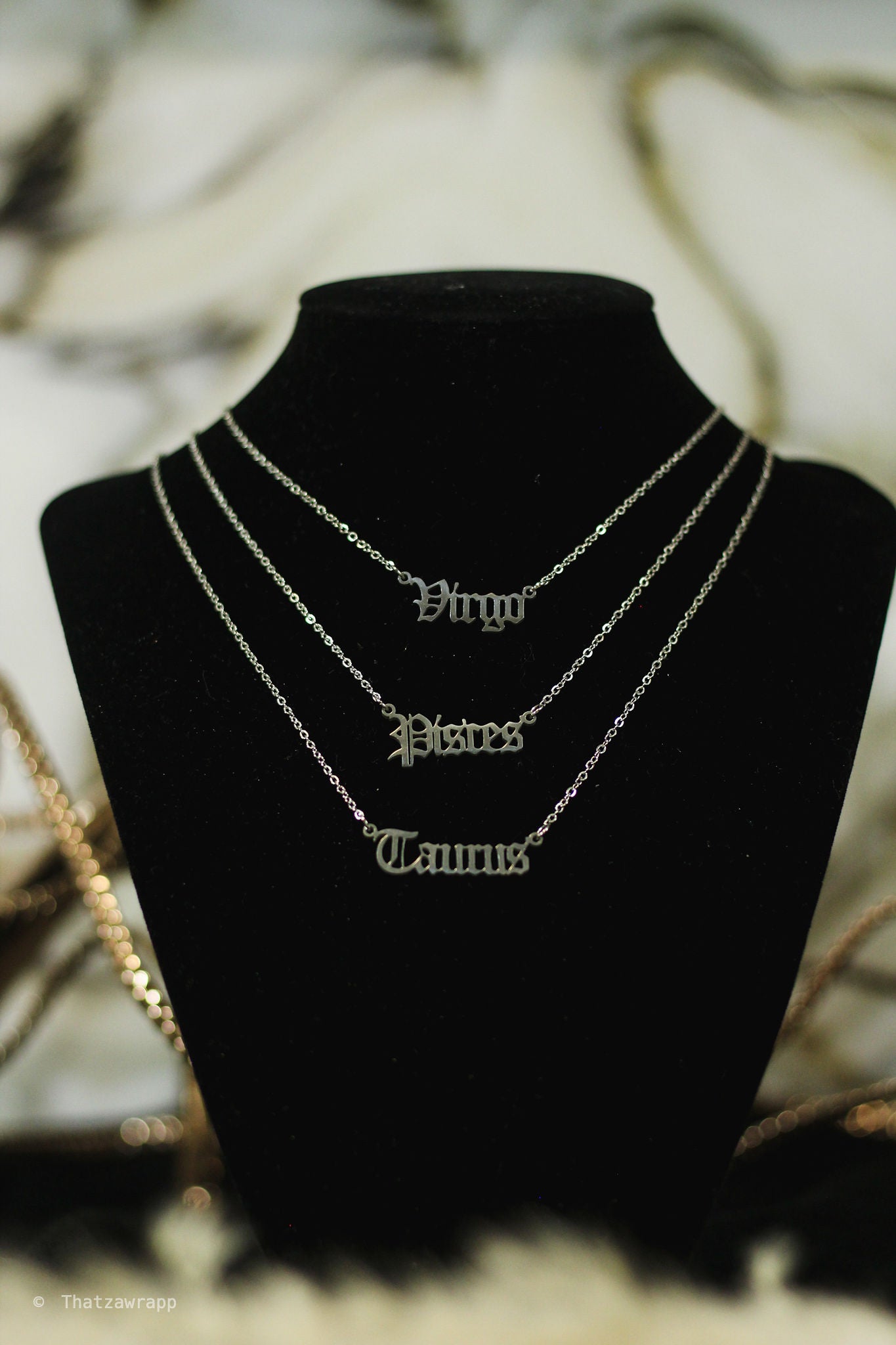 Silver Zodiac Necklaces