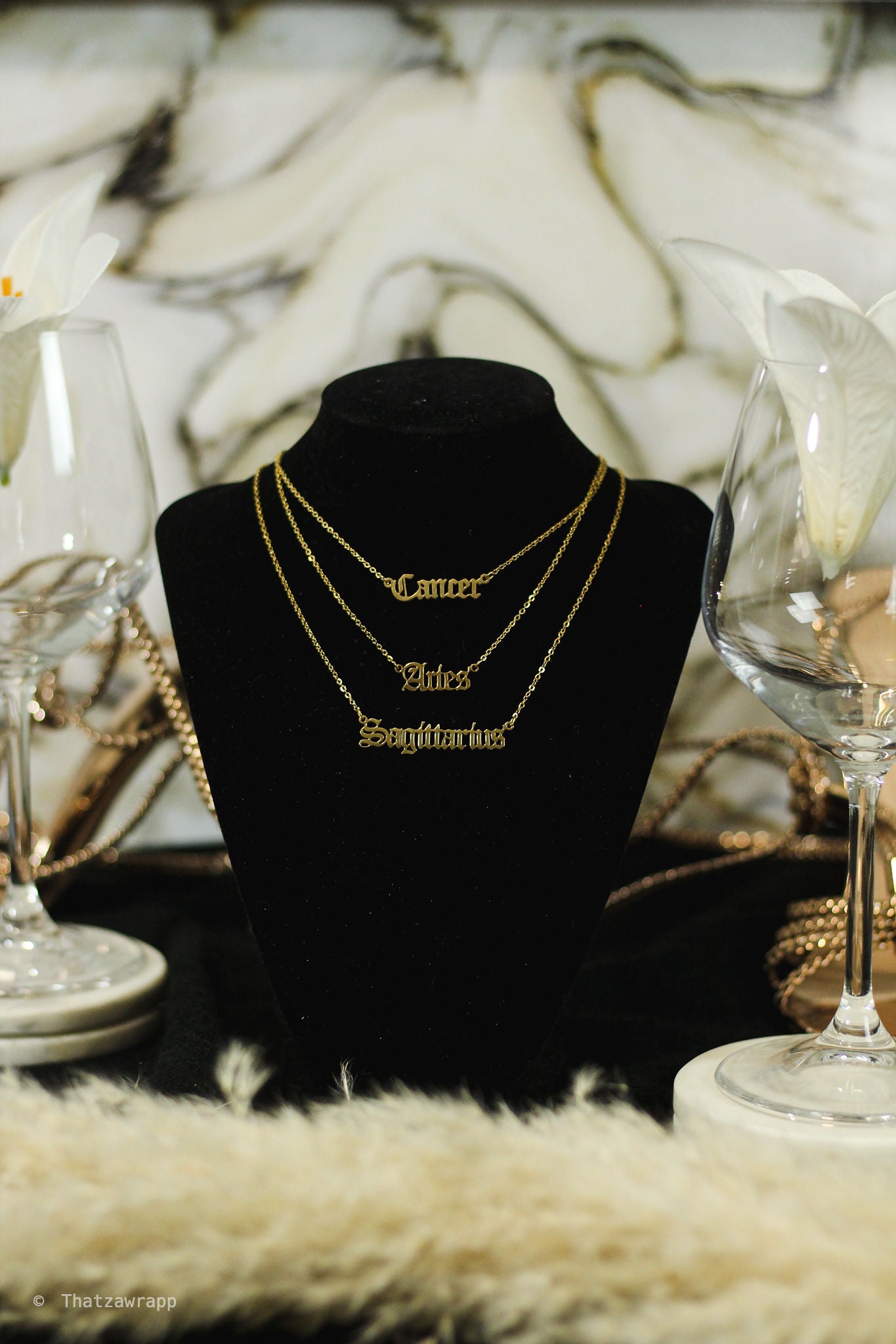 Gold Zodiac Necklaces