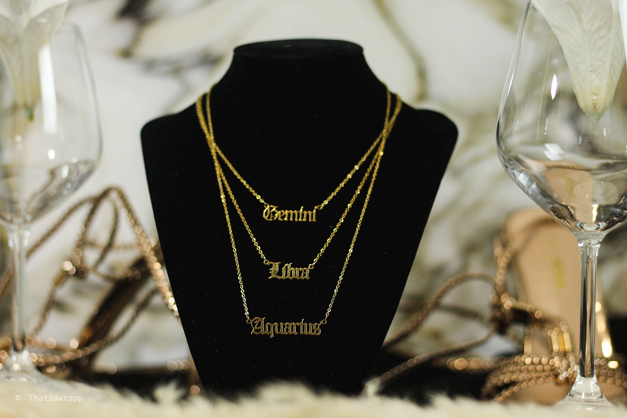 Gold Zodiac Necklaces