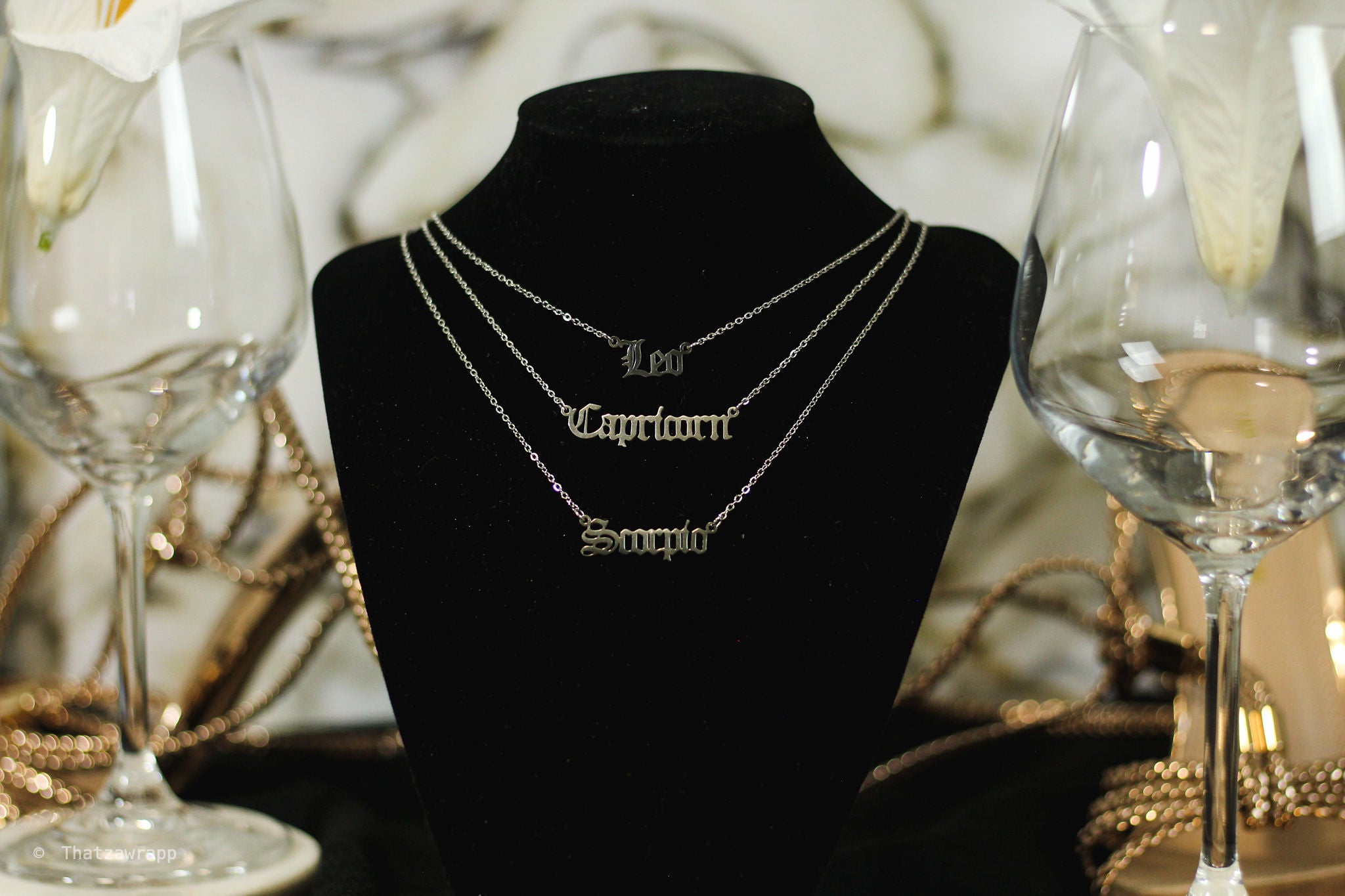 Silver Zodiac Necklaces